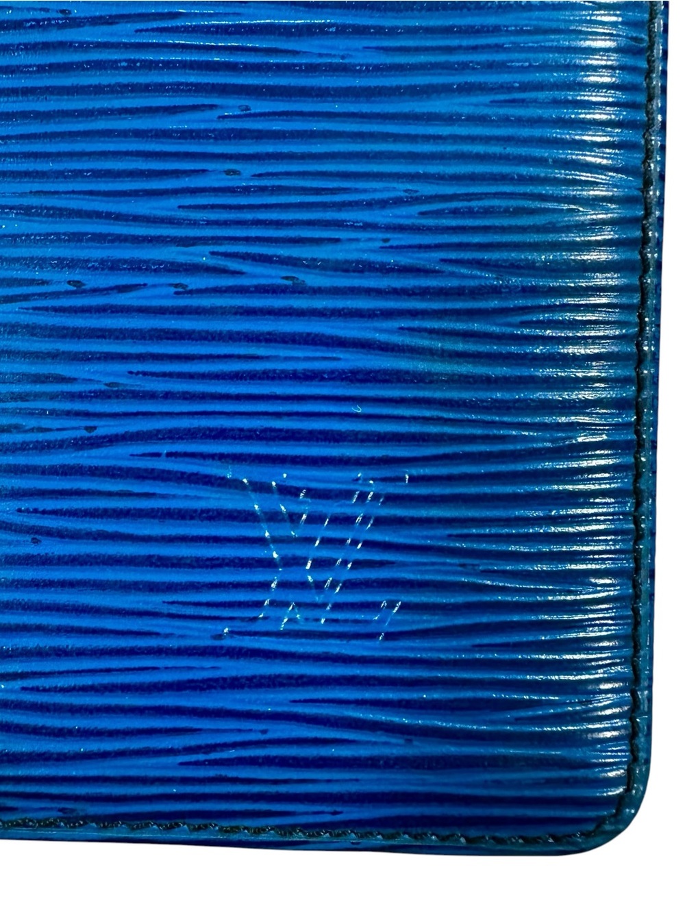 Louis Vuitton Blue Epi Leather Malletier Bifold Long Wallet - Picture 6 of 14